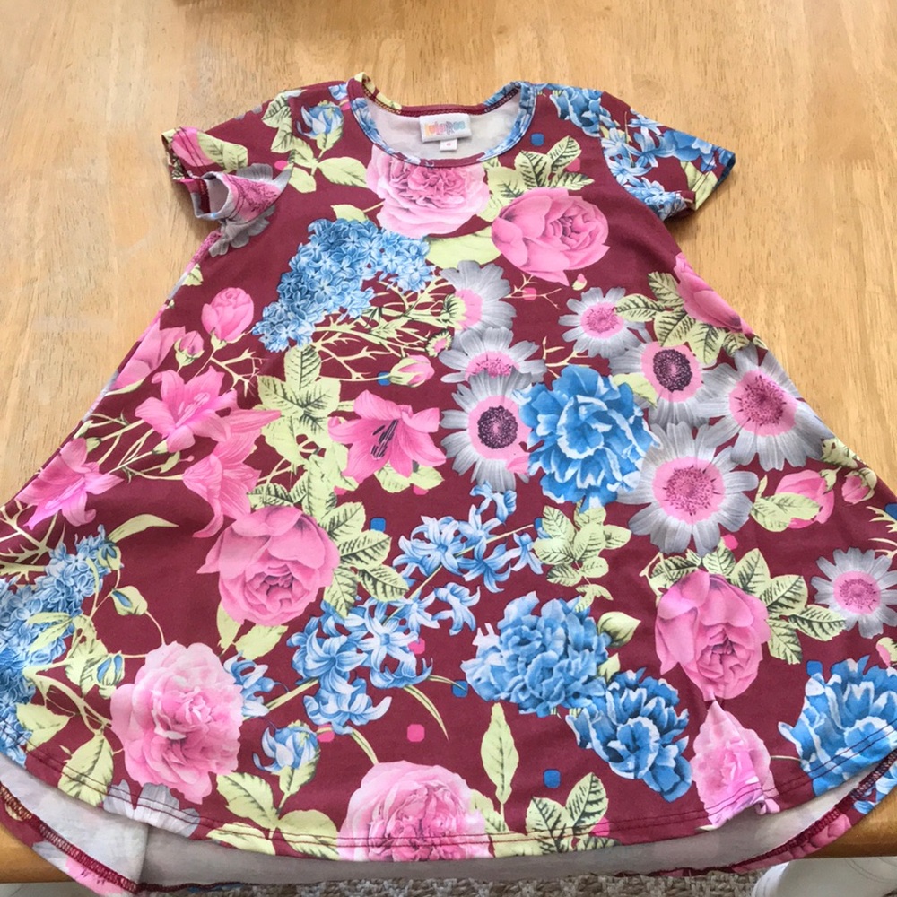 WORN ONCE LuLaRoe Scarlet Girl Dress Size 6